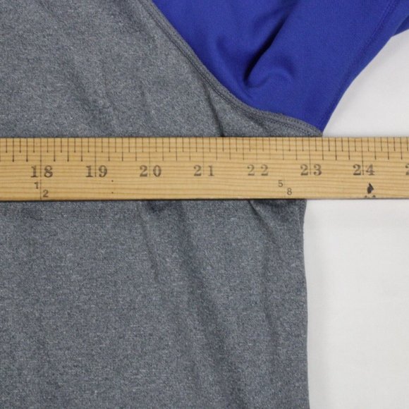 Nike Therma-Fit Mens XL Just Do It Hoodie Pullover Sweatshirt Gray Blue - Picture 6 of 10